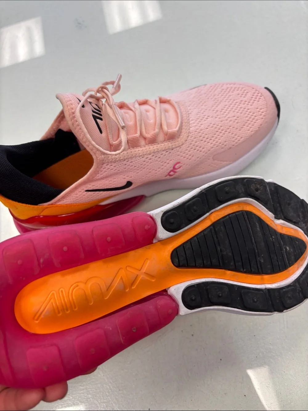Nike Women’s Pink & Orange Low-Top Sneakers